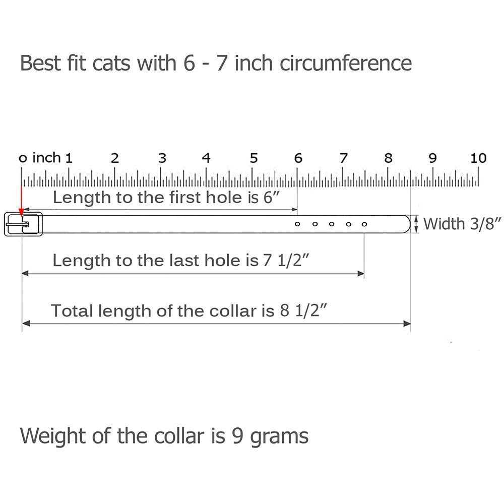 Leather Cat Collar with Bell X4309