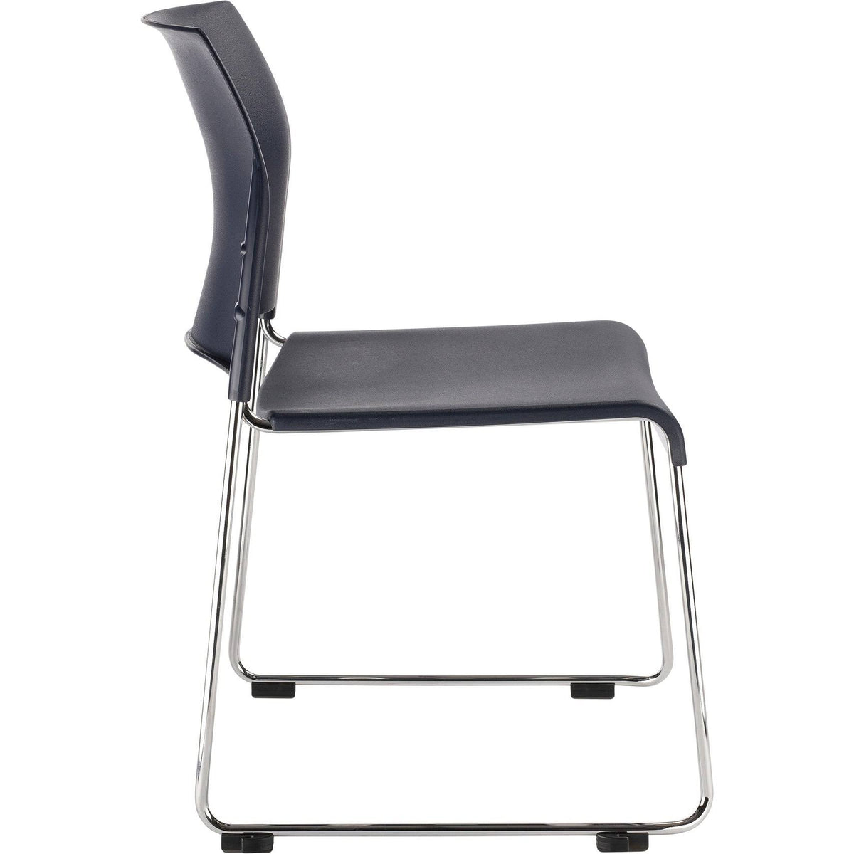 Black All Plastic Cafetorium Chair, 4 Pack S5090