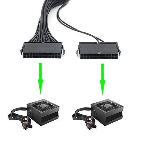 24 Pin Extension Cable Splitter Adapter Kit Black W271