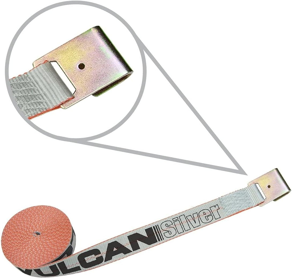 2 Inch x 27 Foot Winch Strap with Flat Hook, 4 Pack Q306