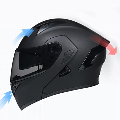Dual Visors Flip up Modular Motorcycle Helmet S9674