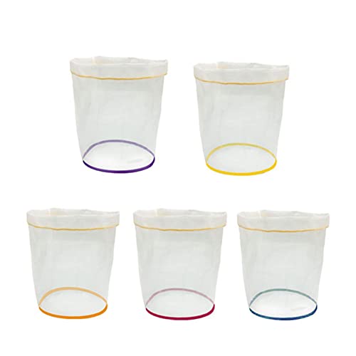 5pcs 1 Gallon Filter Bag Bubble Bag Kit Set Micron Drawstring Extraction Bags Y6971