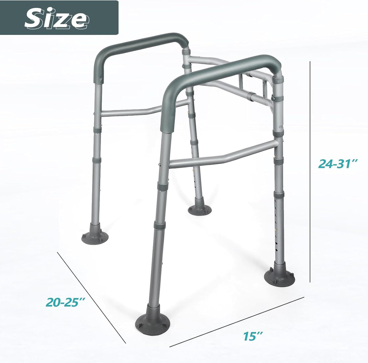 Adjustable Detachable Toilet Safety Frame with Arms G4231
