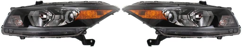 Headlight Assembly Pair for Honda Accord 2011 2012 W124165
