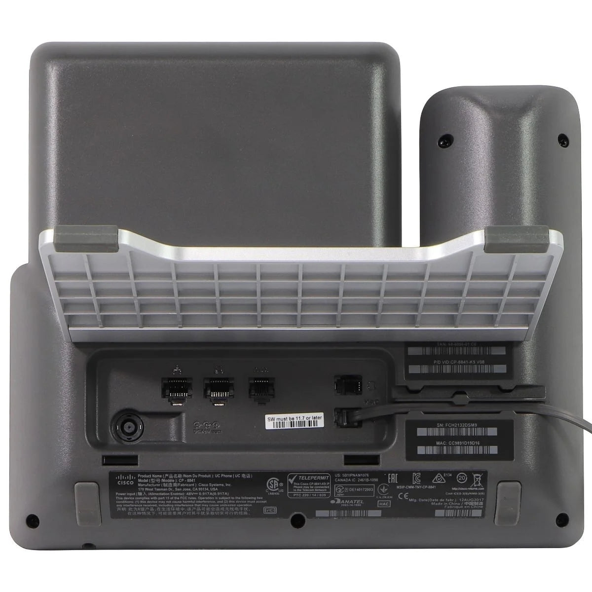 Charcoal Gray Corded IP Phone C187162