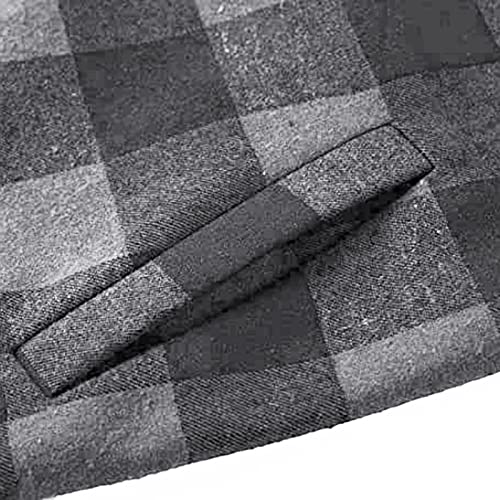 Mens Long Sleeve Sherpa Lined Flannel Shirt Jacket C7125