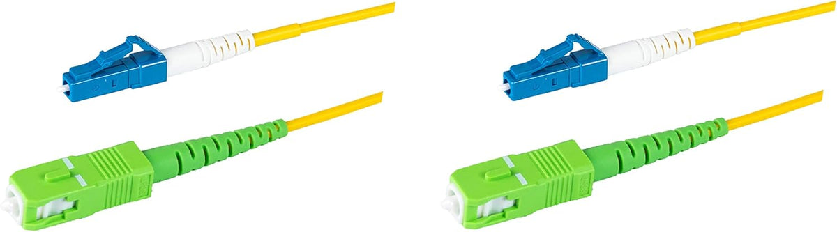5-Pack 5 Meter SC/APC to SC/APC Simplex Riser OFNR Fiber Patch Cable D1835