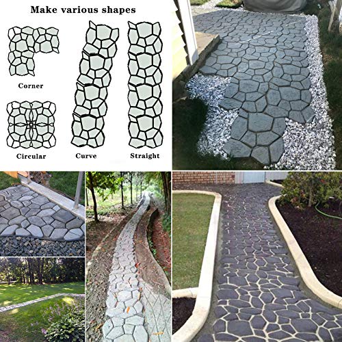2 Packs 18.9 x 18.9 x 1.8 inch Concrete Stepping Stone Mold Y2723