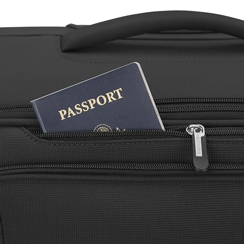 Black Softside Expandable Luggage with Spinners 3PC C51802