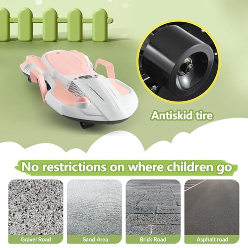 Electric Wiggle Car with Safety Handle Q86093