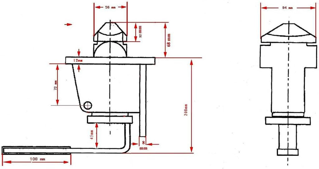 2 Pack Manual Twist Lock Weld Type E615