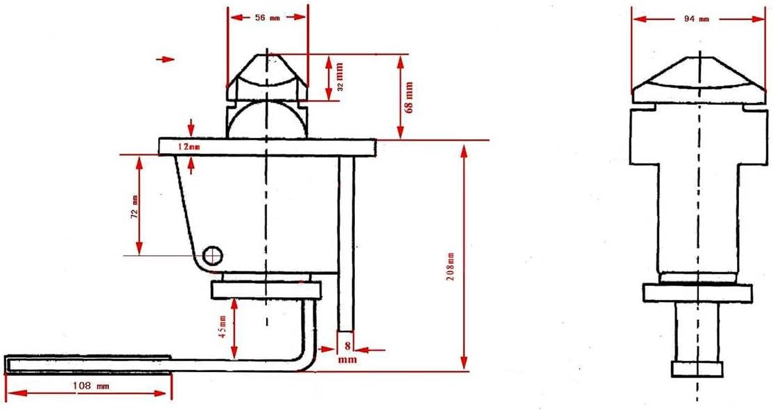 2 Pack Manual Twist Lock Weld Type E615