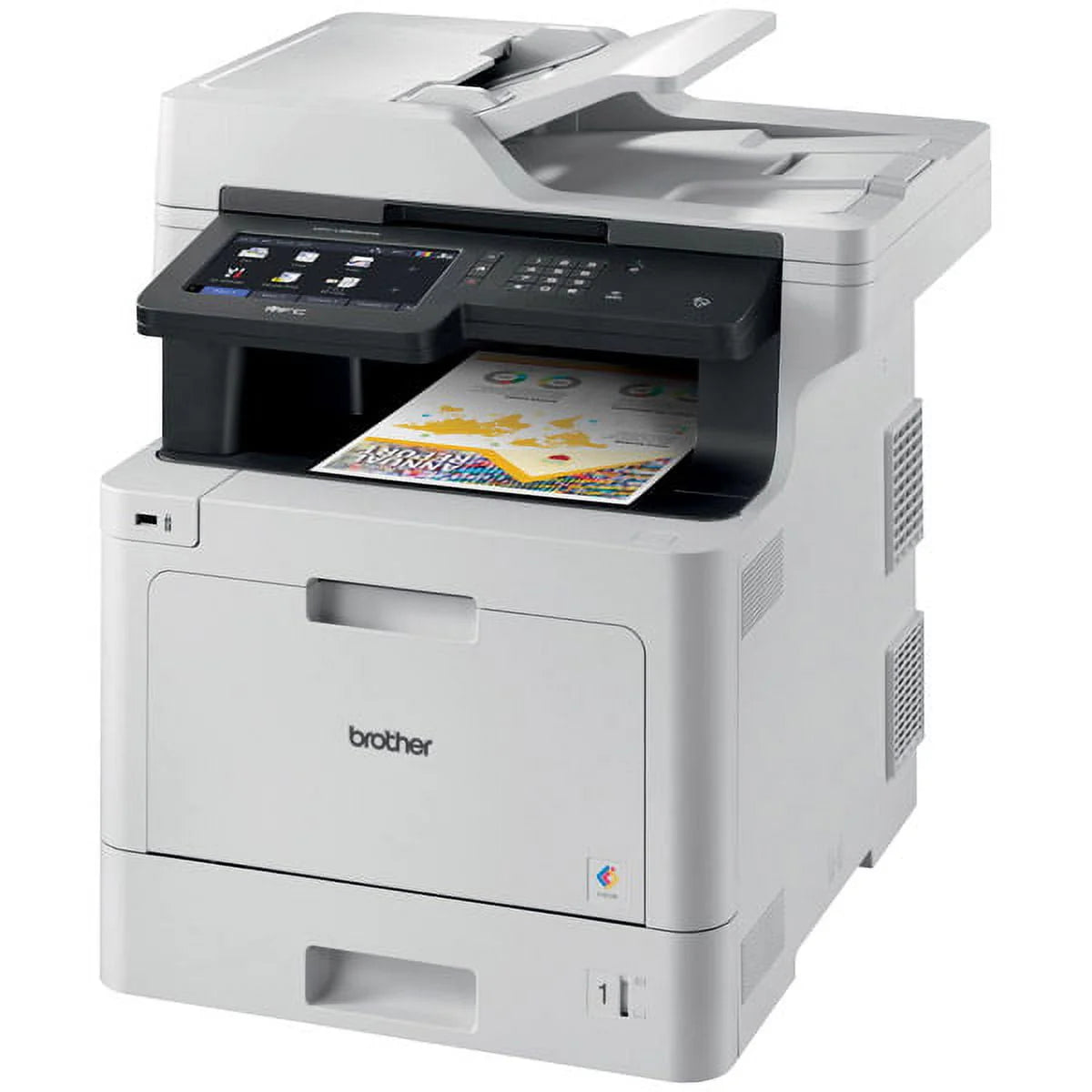 Color Laser All-in-One Printer with Duplex Print Copy Scan and Wireless Networking B7360