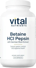 225 Capsules Betaine HCL Pepsin Digestive Enzyme Formula O97156