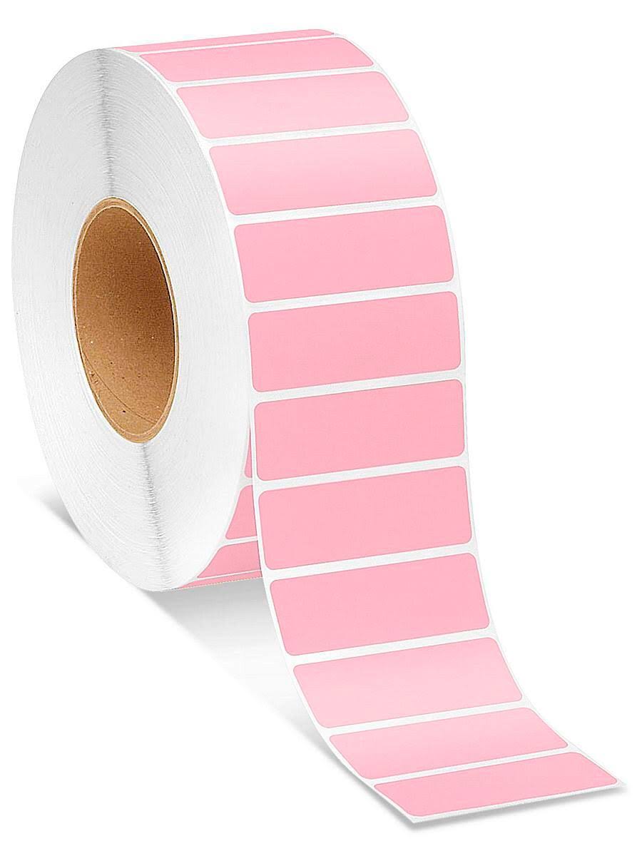 Pink Thermal Transfer Labels, 3 x 1 U833678