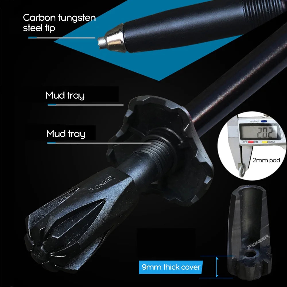 3-Section Telescopic Adjustable Trekking Hiking Cane I200