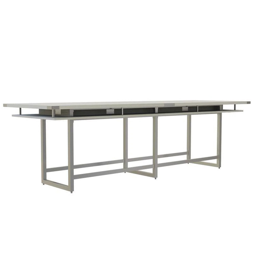 Conference Table Standing Height White Ash Z5523