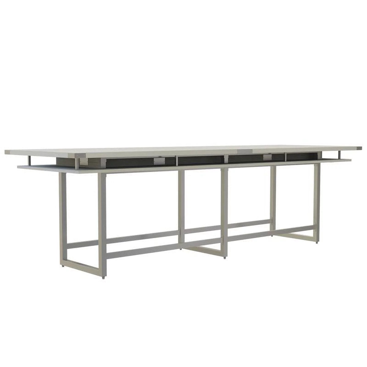 Conference Table Standing Height White Ash Z5523