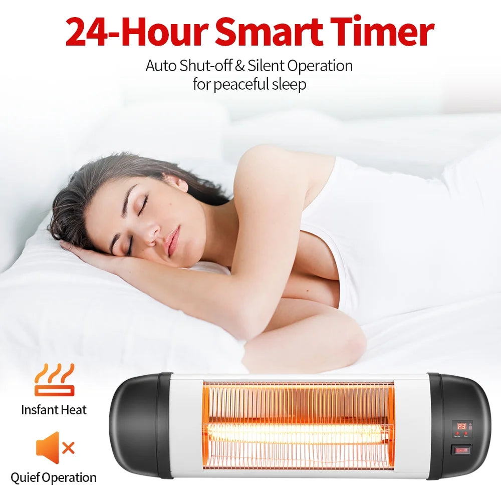Wall Mounted Electric Infrared Heater with Remote Control J25079