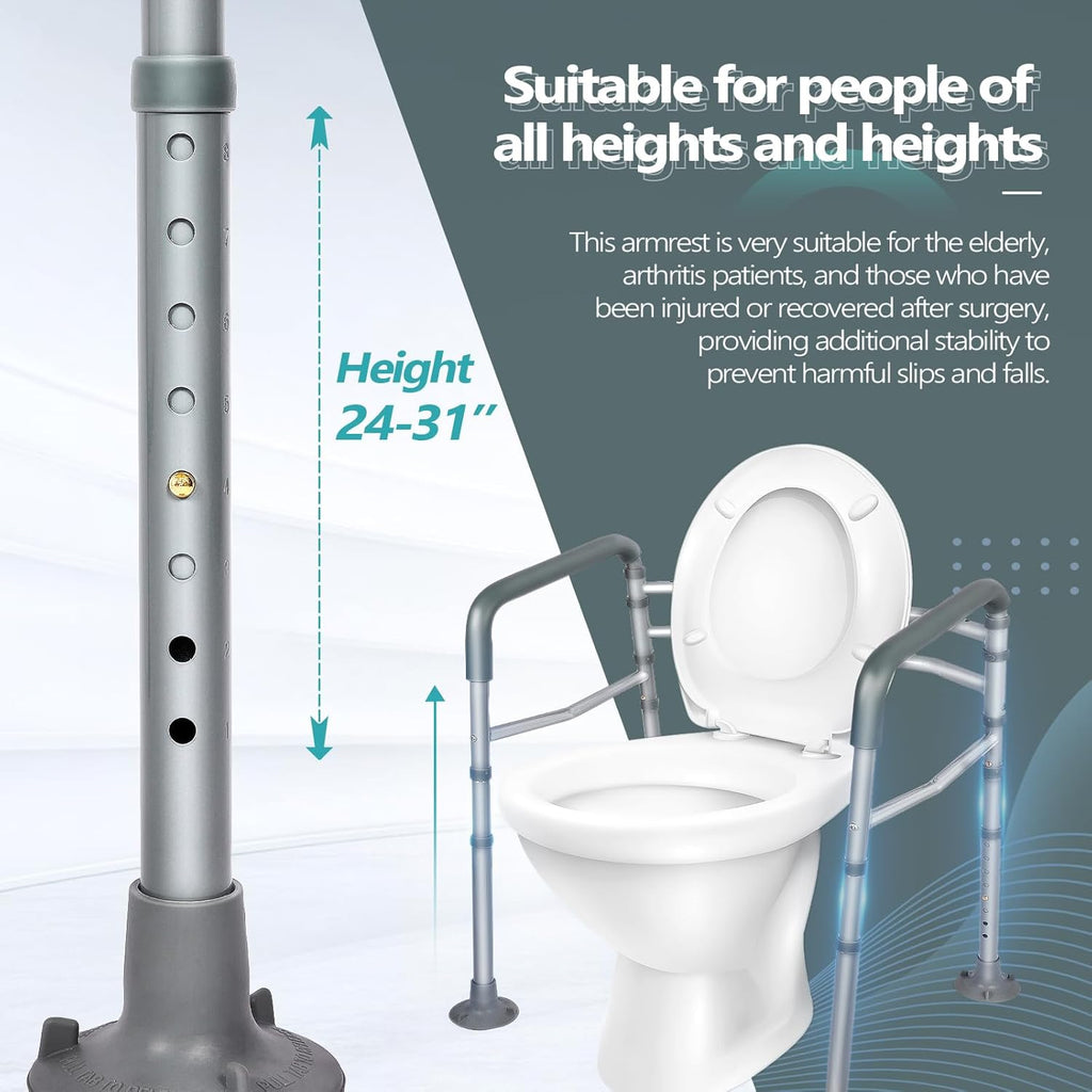 Adjustable Detachable Toilet Safety Frame with Arms G4231