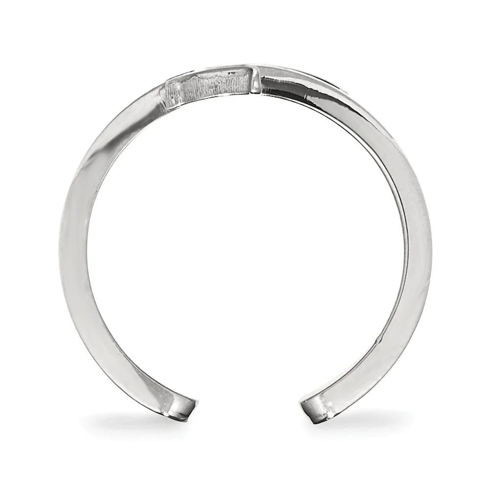 925 Sterling Silver Rh-plated Toe Ring L282