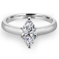 14K White Gold Marquise Diamond Solitaire Engagement Ring A584985