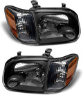 2005-2006 Tundra Black Housing Headlight Assembly Left and Right D844660