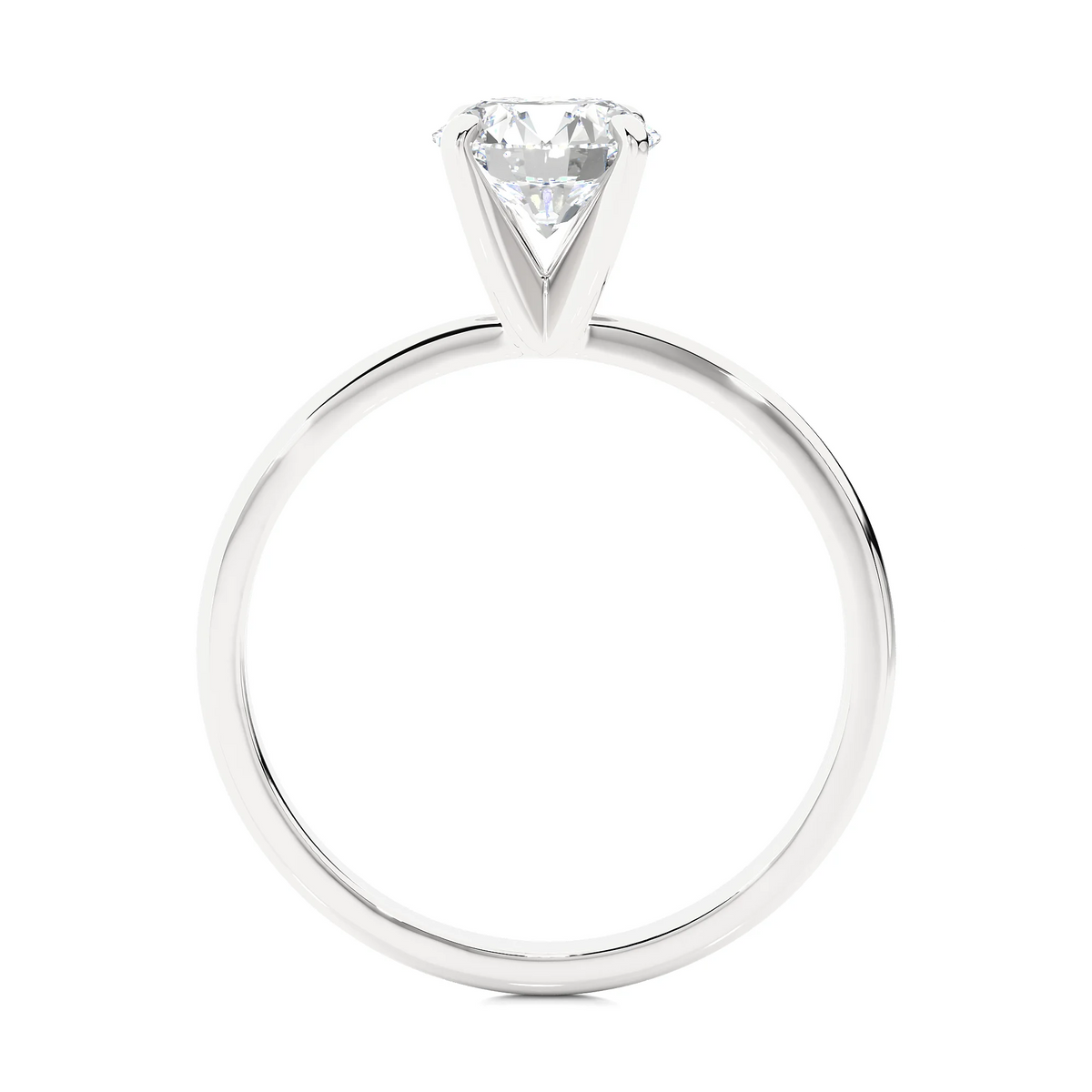 14k White Gold Solitaire Engagement Ring G195230