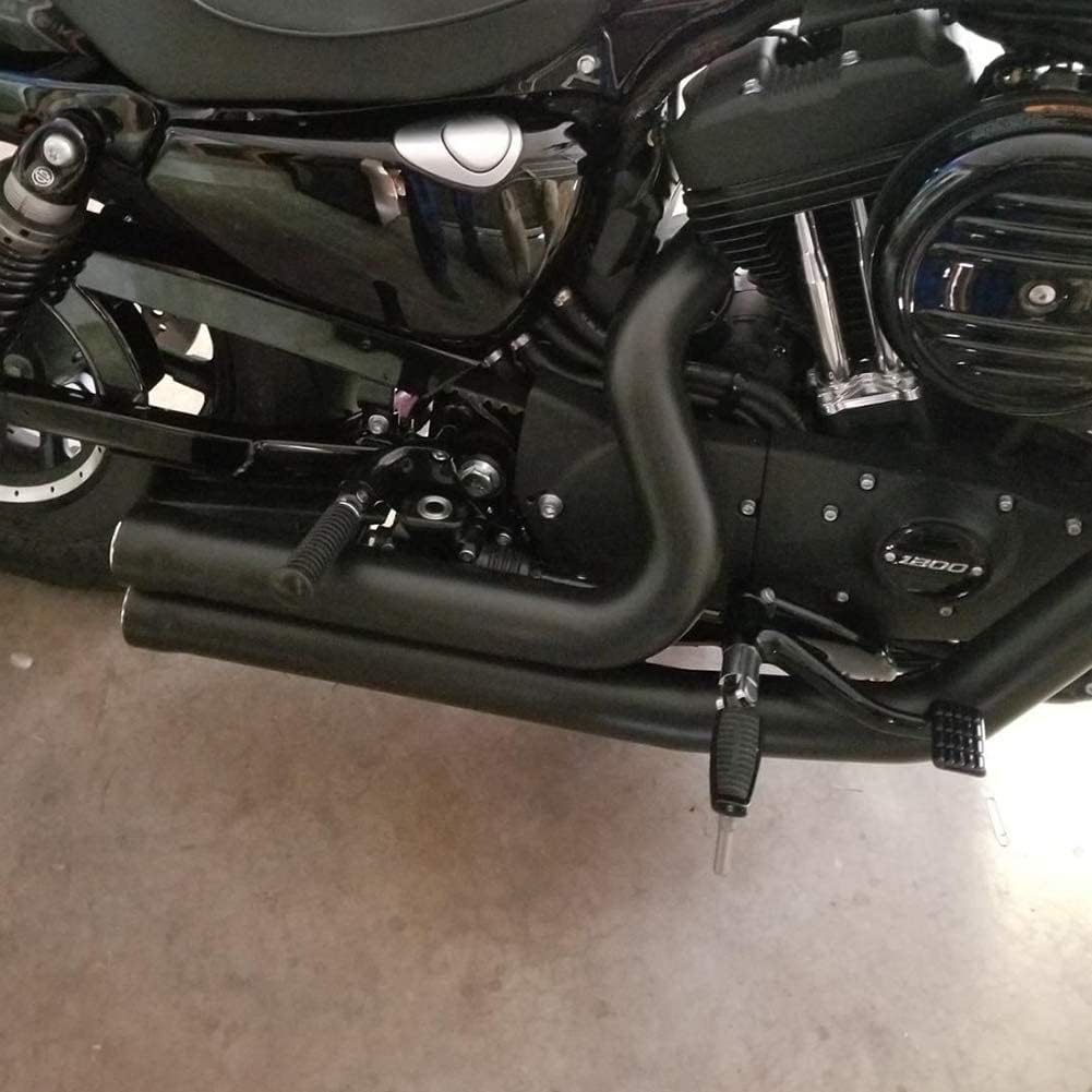 Passenger Pillion Seat with Passenger Footpeg Mount Kit for Sportster Iron 883 XL883N Models D2581