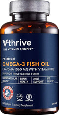 Omega-3 Fish Oil with Vitamin D3 60 Softgels C4523