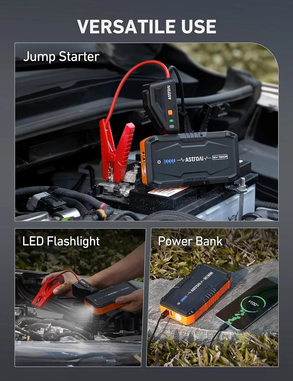 1500A Portable Car Jump Starter L1697
