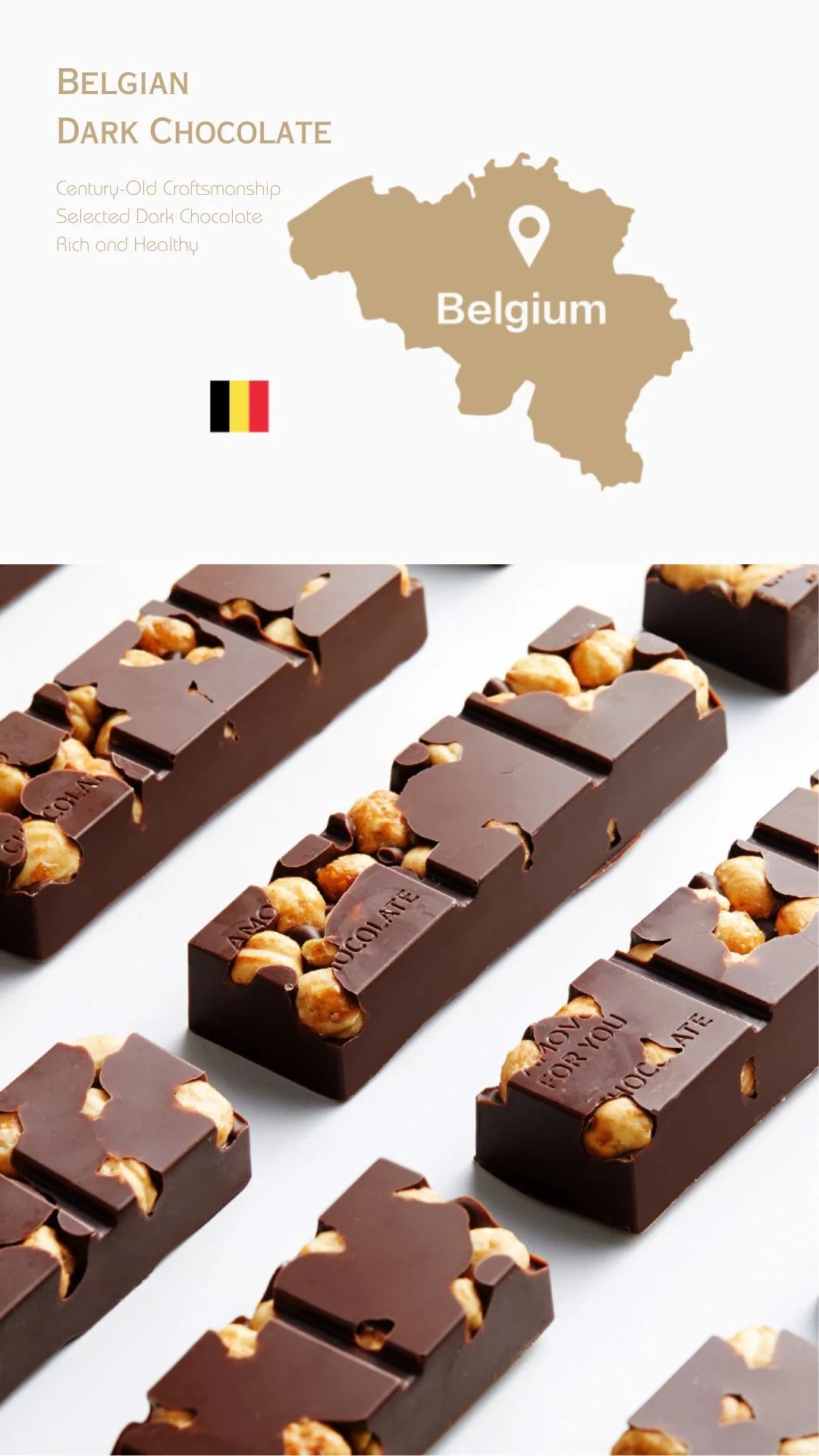 Maltitol Sweetened Hazelnut Chocolate Bars, 6 Ct L417258