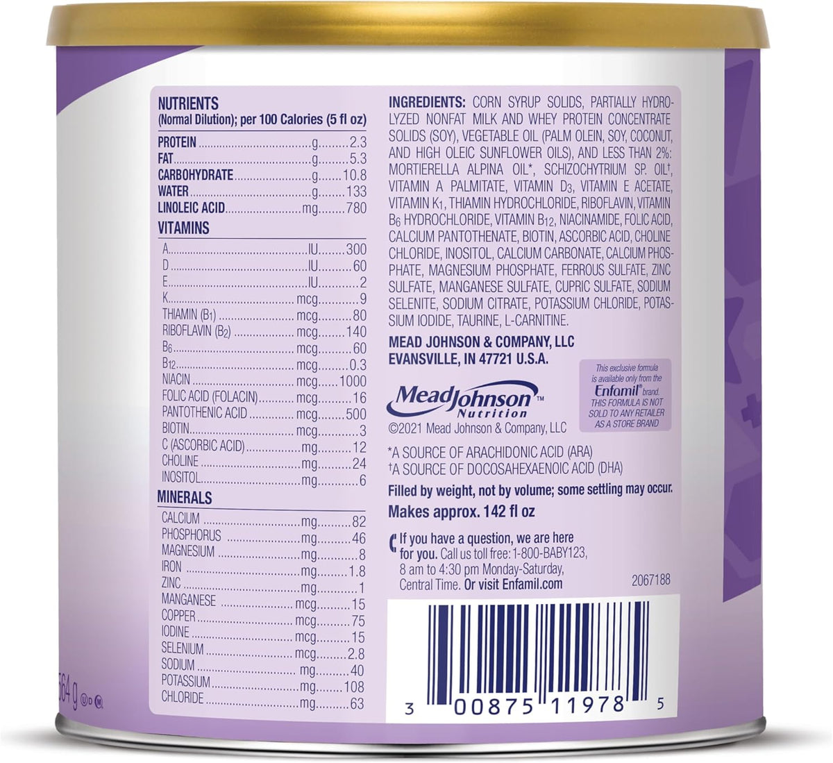 19.9 Oz Baby Formula Powder A9234