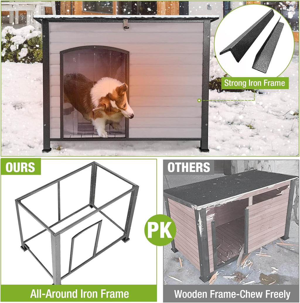 Outdoor Dog Kennel with Liner J91716