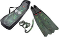 Camo Green Snorkel Fin Set Mask G820349