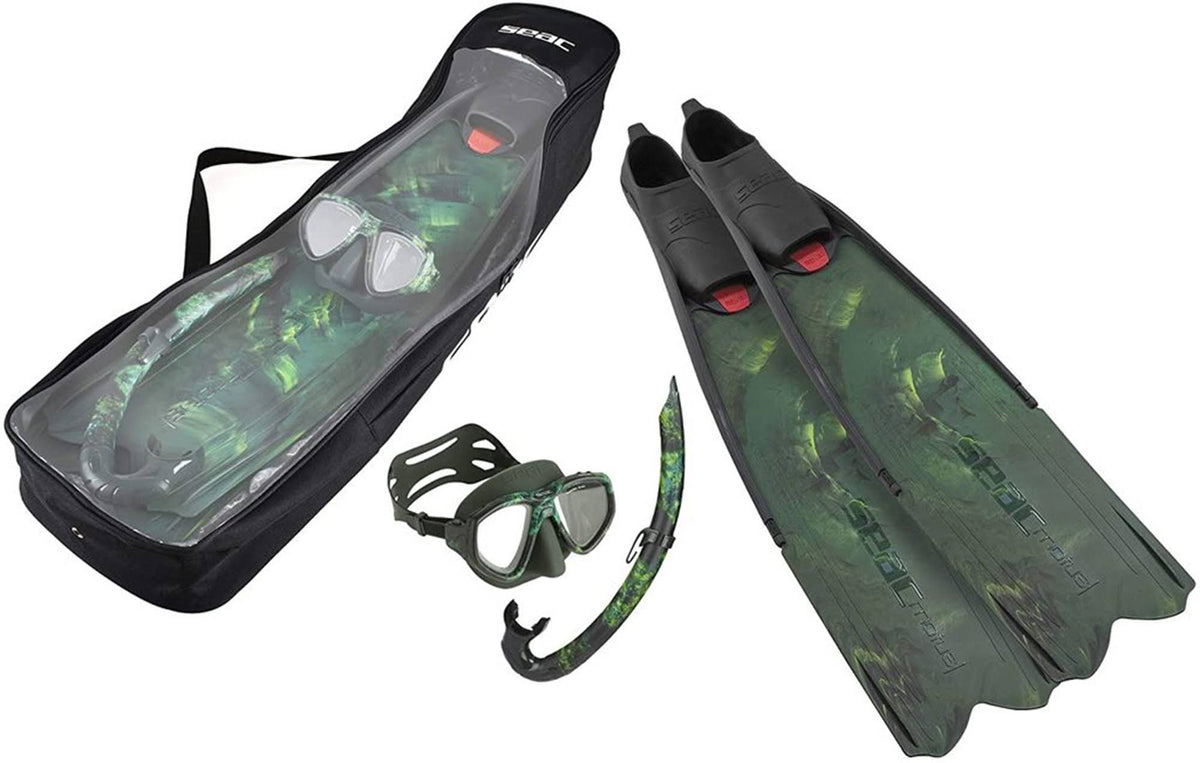 Camo Green Snorkel Fin Set Mask G820349