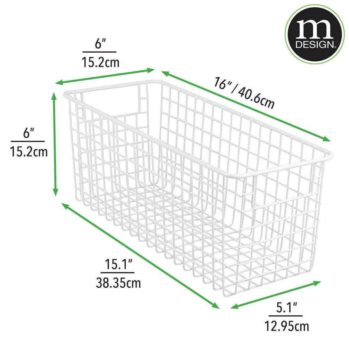 Metal Wire Kitchen Pantry Food-Storage Organizer Basket T351