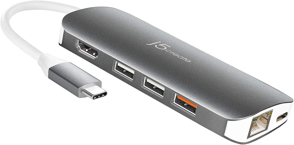 USB C Hub Adapter 10-in-1 Port Docking Station 4K HDMI, VGA, Ethernet, USB 3.0, MicroSD, SD, USB-C 3.1 + Power Delivery P100002