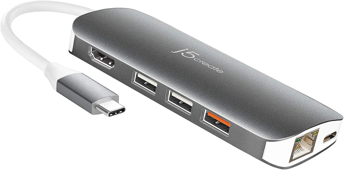 USB C Hub Adapter 10-in-1 Port Docking Station 4K HDMI, VGA, Ethernet, USB 3.0, MicroSD, SD, USB-C 3.1 + Power Delivery P100002