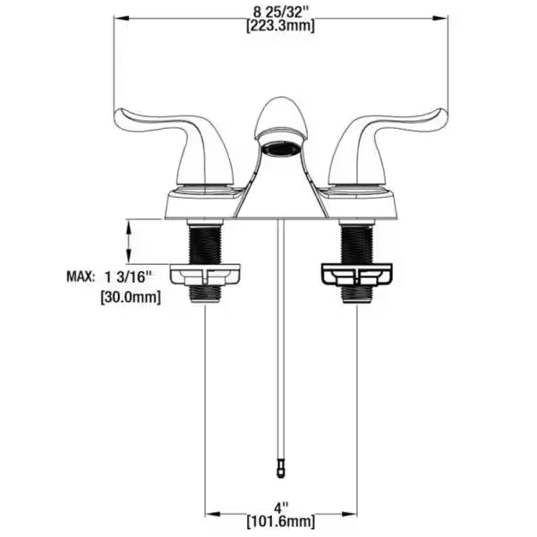 4 in. Centerset Double-Handle Low-Arc Bathroom Faucet in Brushed Nickel (2-Pack) K413