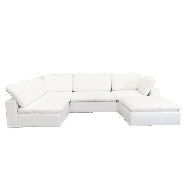 White L Shaped Sectional H932