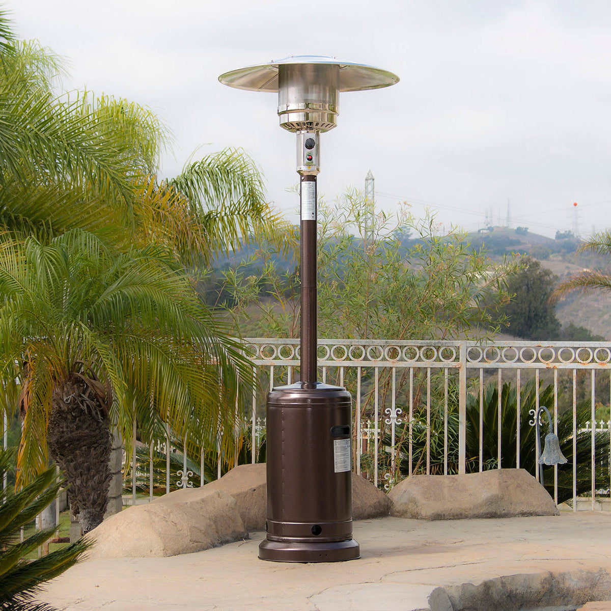 Hammered Bronze Propane Patio Heater V68632