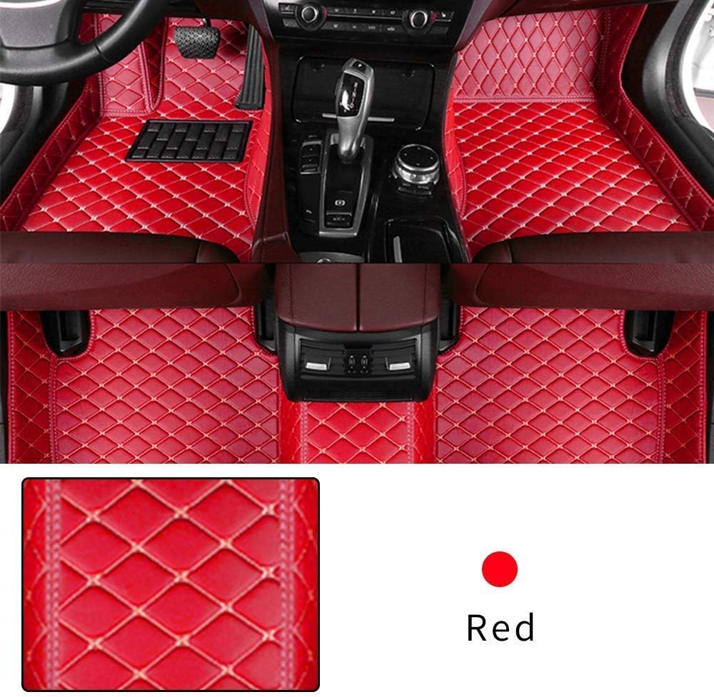 Black Leather Car Floor Mat Pack of 2 Q729