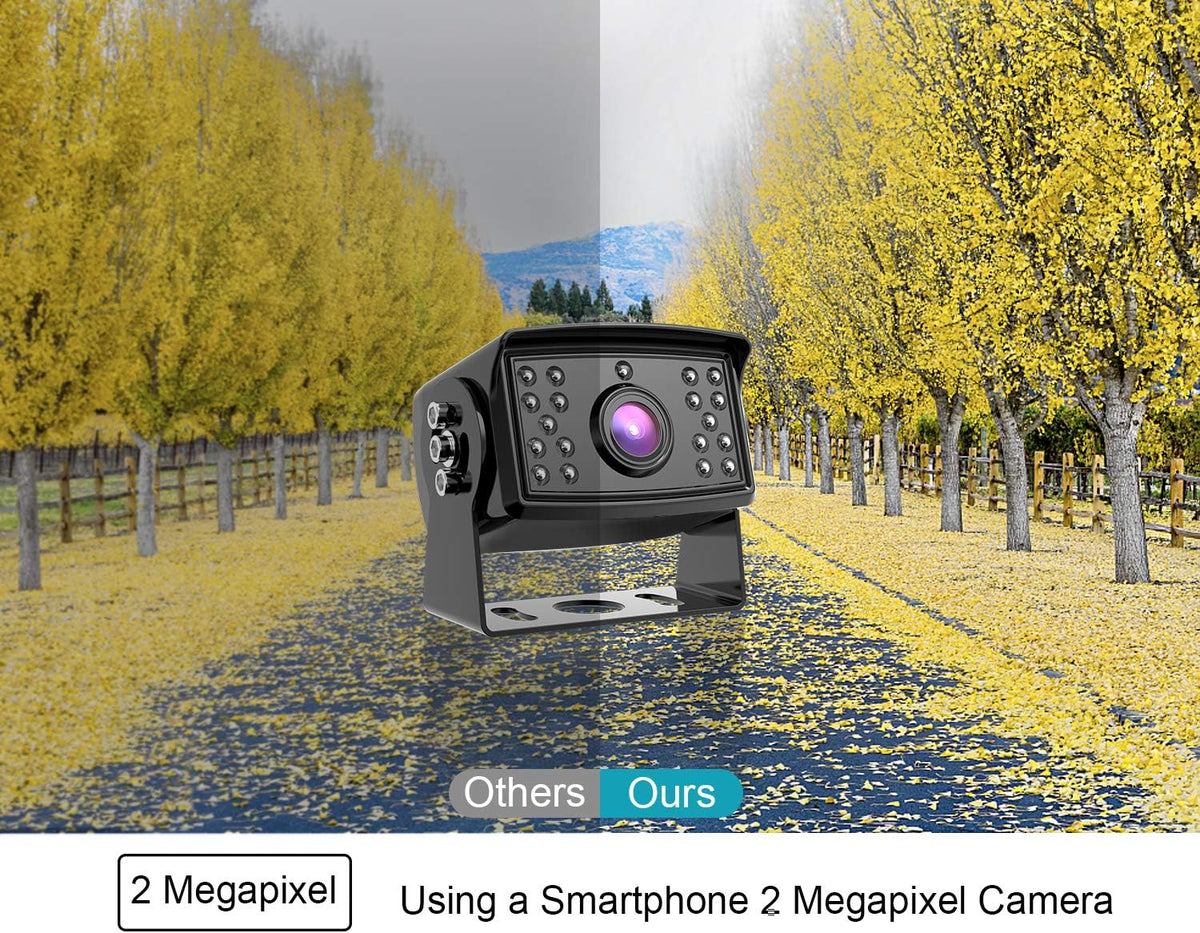 HD Backup Camera System Kit, 7" 1080P Reversing Monitor, IP69 Waterproof Rear View Camera J97838