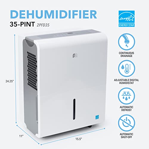 35-Pint Dehumidifier with Continuous Drainage Option A5267