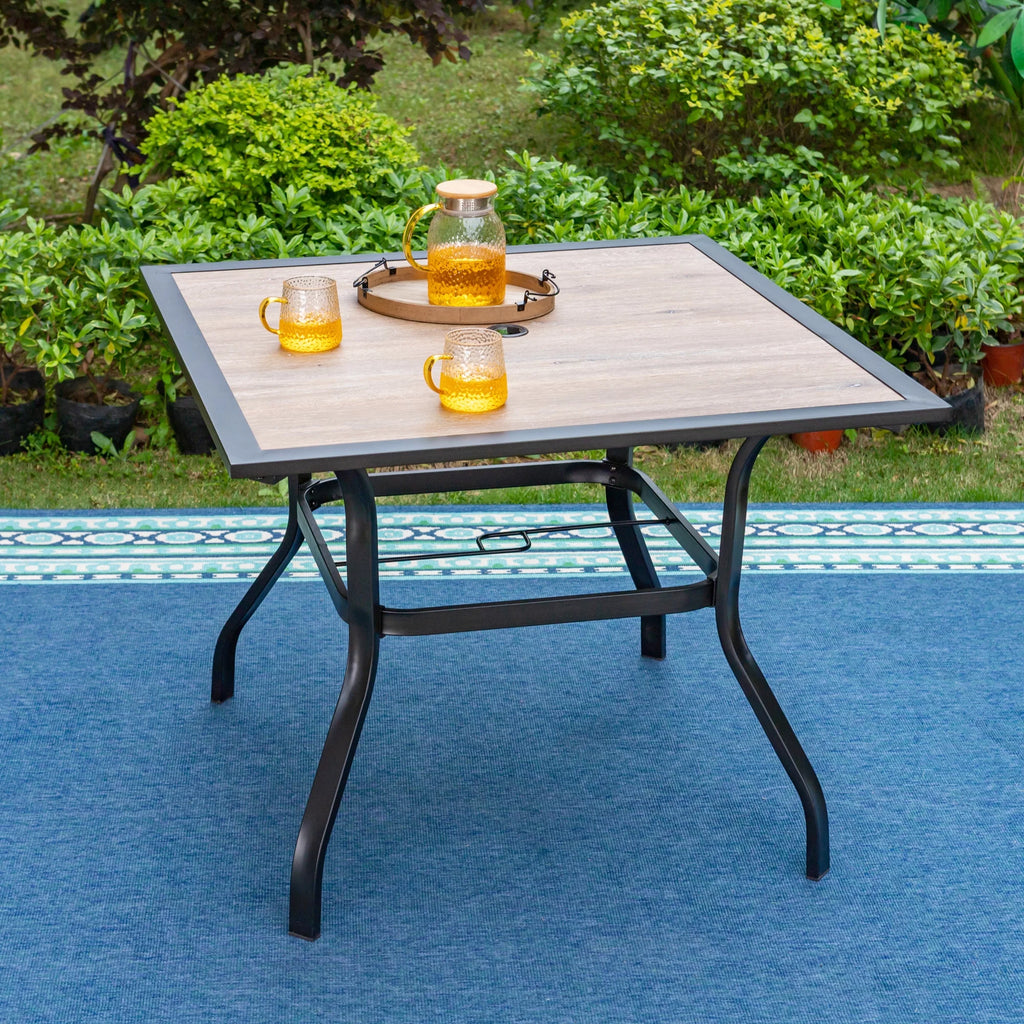 5-Piece Outdoor Patio Dining Set Black U224