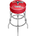 Red Padded Swivel Bar Stool D473762