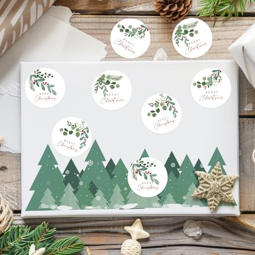 1000 Pcs Christmas Stickers Roll Self-Adhesive E19466