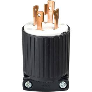 30 A 125/250 V Black and White Locking Electrical Plug V883