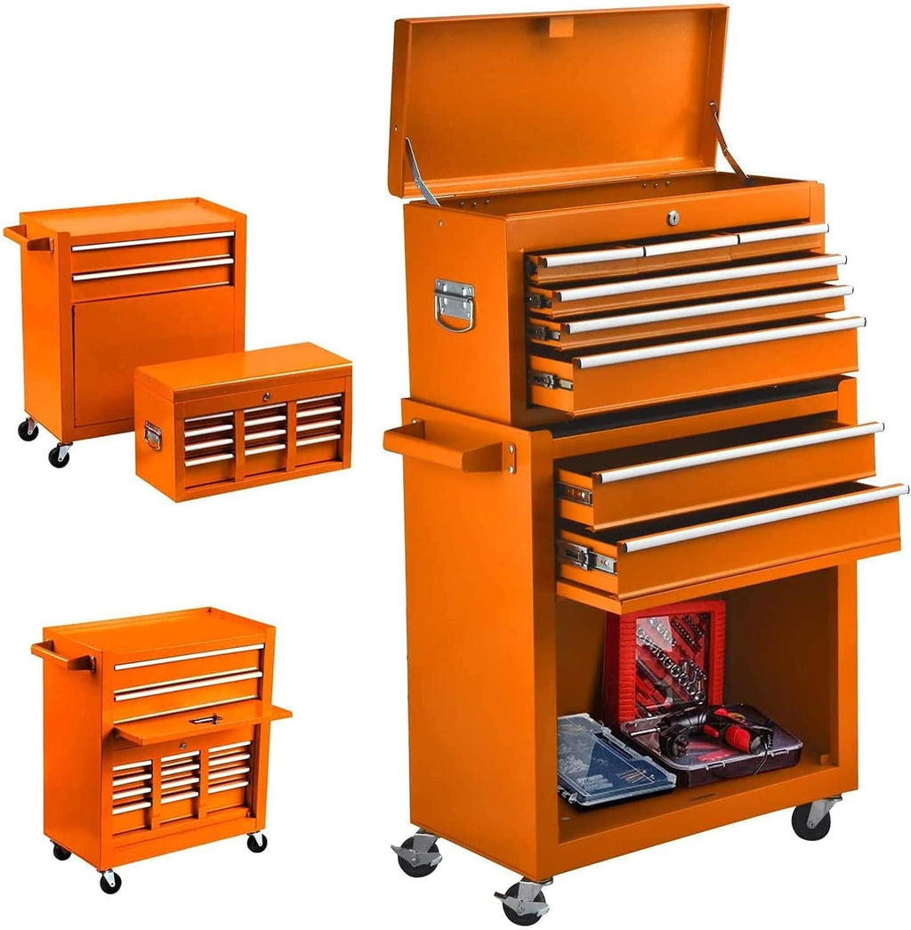 Blue 8-Drawer Rolling Tool Chest with Keyed Locking System H63630